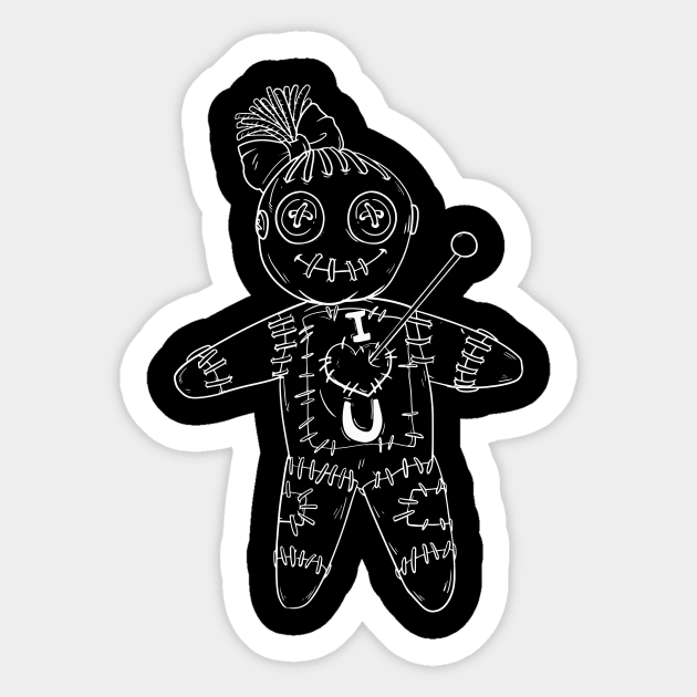 I am a Witch design I Wiccan Voodoo Doll Occult gift Sticker by biNutz